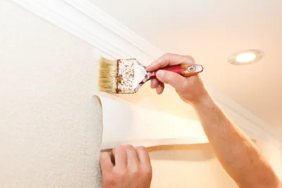 Pose de papier peint à la Colle-sur-Loup — revêtements muraux et toiles de verre